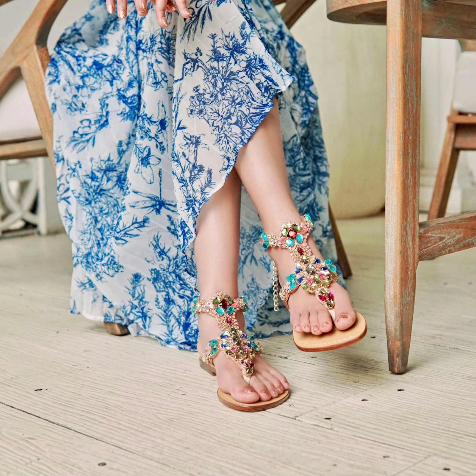 Jeweled Sandals