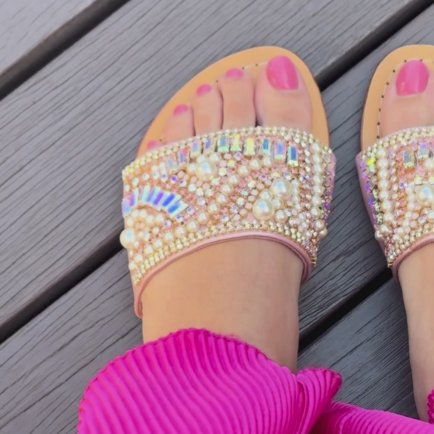 Pink Pearl Sandals